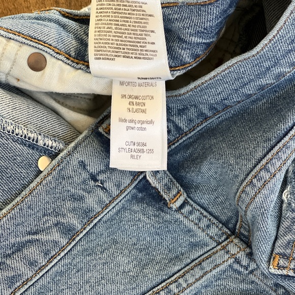 Agolde‎ Light Blue Ripped Women’s Riley  Jeans - Picture 4 of 6